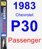 Passenger Wiper Blade for 1983 Chevrolet P30 - Vision Saver