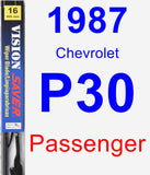 Passenger Wiper Blade for 1987 Chevrolet P30 - Vision Saver