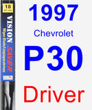 Driver Wiper Blade for 1997 Chevrolet P30 - Vision Saver