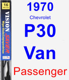 Passenger Wiper Blade for 1970 Chevrolet P30 Van - Vision Saver