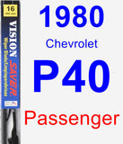 Passenger Wiper Blade for 1980 Chevrolet P40 - Vision Saver