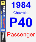 Passenger Wiper Blade for 1984 Chevrolet P40 - Vision Saver