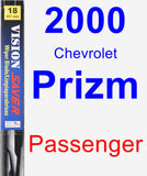 Passenger Wiper Blade for 2000 Chevrolet Prizm - Vision Saver