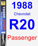 Passenger Wiper Blade for 1988 Chevrolet R20 - Vision Saver