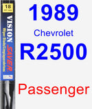 Passenger Wiper Blade for 1989 Chevrolet R2500 - Vision Saver