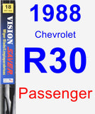 Passenger Wiper Blade for 1988 Chevrolet R30 - Vision Saver