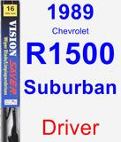 Driver Wiper Blade for 1989 Chevrolet R1500 Suburban - Vision Saver