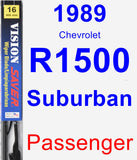 Passenger Wiper Blade for 1989 Chevrolet R1500 Suburban - Vision Saver