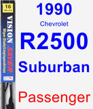 Passenger Wiper Blade for 1990 Chevrolet R2500 Suburban - Vision Saver