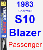 Passenger Wiper Blade for 1983 Chevrolet S10 Blazer - Vision Saver