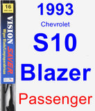 Passenger Wiper Blade for 1993 Chevrolet S10 Blazer - Vision Saver