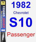 Passenger Wiper Blade for 1982 Chevrolet S10 - Vision Saver