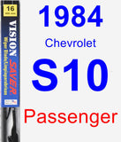 Passenger Wiper Blade for 1984 Chevrolet S10 - Vision Saver