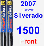 Front Wiper Blade Pack for 2007 Chevrolet Silverado 1500 - Vision Saver