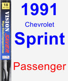 Passenger Wiper Blade for 1991 Chevrolet Sprint - Vision Saver