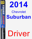 Driver Wiper Blade for 2014 Chevrolet Suburban - Vision Saver