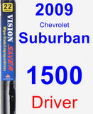 Driver Wiper Blade for 2009 Chevrolet Suburban 1500 - Vision Saver