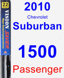 Passenger Wiper Blade for 2010 Chevrolet Suburban 1500 - Vision Saver