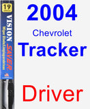 Driver Wiper Blade for 2004 Chevrolet Tracker - Vision Saver