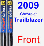 Front Wiper Blade Pack for 2009 Chevrolet Trailblazer - Vision Saver