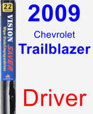 Driver Wiper Blade for 2009 Chevrolet Trailblazer - Vision Saver