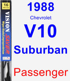 Passenger Wiper Blade for 1988 Chevrolet V10 Suburban - Vision Saver