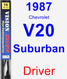 Driver Wiper Blade for 1987 Chevrolet V20 Suburban - Vision Saver