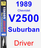 Driver Wiper Blade for 1989 Chevrolet V2500 Suburban - Vision Saver