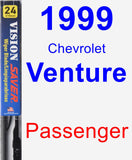 Passenger Wiper Blade for 1999 Chevrolet Venture - Vision Saver