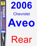 Rear Wiper Blade for 2006 Chevrolet Aveo - Vision Saver