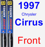 Front Wiper Blade Pack for 1997 Chrysler Cirrus - Vision Saver