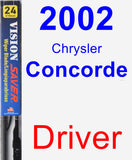 Driver Wiper Blade for 2002 Chrysler Concorde - Vision Saver