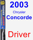 Driver Wiper Blade for 2003 Chrysler Concorde - Vision Saver