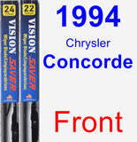 Front Wiper Blade Pack for 1994 Chrysler Concorde - Vision Saver