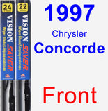 Front Wiper Blade Pack for 1997 Chrysler Concorde - Vision Saver