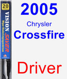 Driver Wiper Blade for 2005 Chrysler Crossfire - Vision Saver