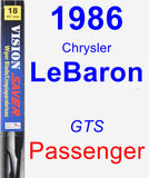 Passenger Wiper Blade for 1986 Chrysler LeBaron - Vision Saver