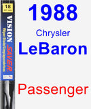 Passenger Wiper Blade for 1988 Chrysler LeBaron - Vision Saver