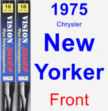 Front Wiper Blade Pack for 1975 Chrysler New Yorker - Vision Saver