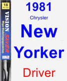 Driver Wiper Blade for 1981 Chrysler New Yorker - Vision Saver