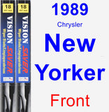 Front Wiper Blade Pack for 1989 Chrysler New Yorker - Vision Saver