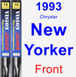 Front Wiper Blade Pack for 1993 Chrysler New Yorker - Vision Saver