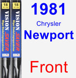 Front Wiper Blade Pack for 1981 Chrysler Newport - Vision Saver