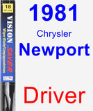 Driver Wiper Blade for 1981 Chrysler Newport - Vision Saver