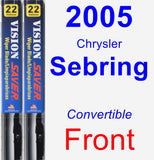 Front Wiper Blade Pack for 2005 Chrysler Sebring - Vision Saver