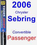 Passenger Wiper Blade for 2006 Chrysler Sebring - Vision Saver