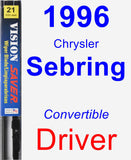 Driver Wiper Blade for 1996 Chrysler Sebring - Vision Saver