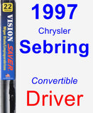 Driver Wiper Blade for 1997 Chrysler Sebring - Vision Saver