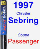 Passenger Wiper Blade for 1997 Chrysler Sebring - Vision Saver