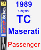 Passenger Wiper Blade for 1989 Chrysler TC Maserati - Vision Saver